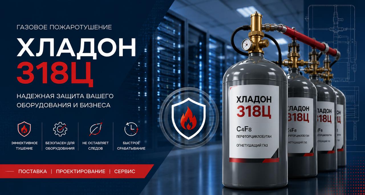 газ - хладон 318ц